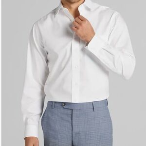 NWT Jos. A Bank White Men's Dress Shirt stretch/tailored size large.